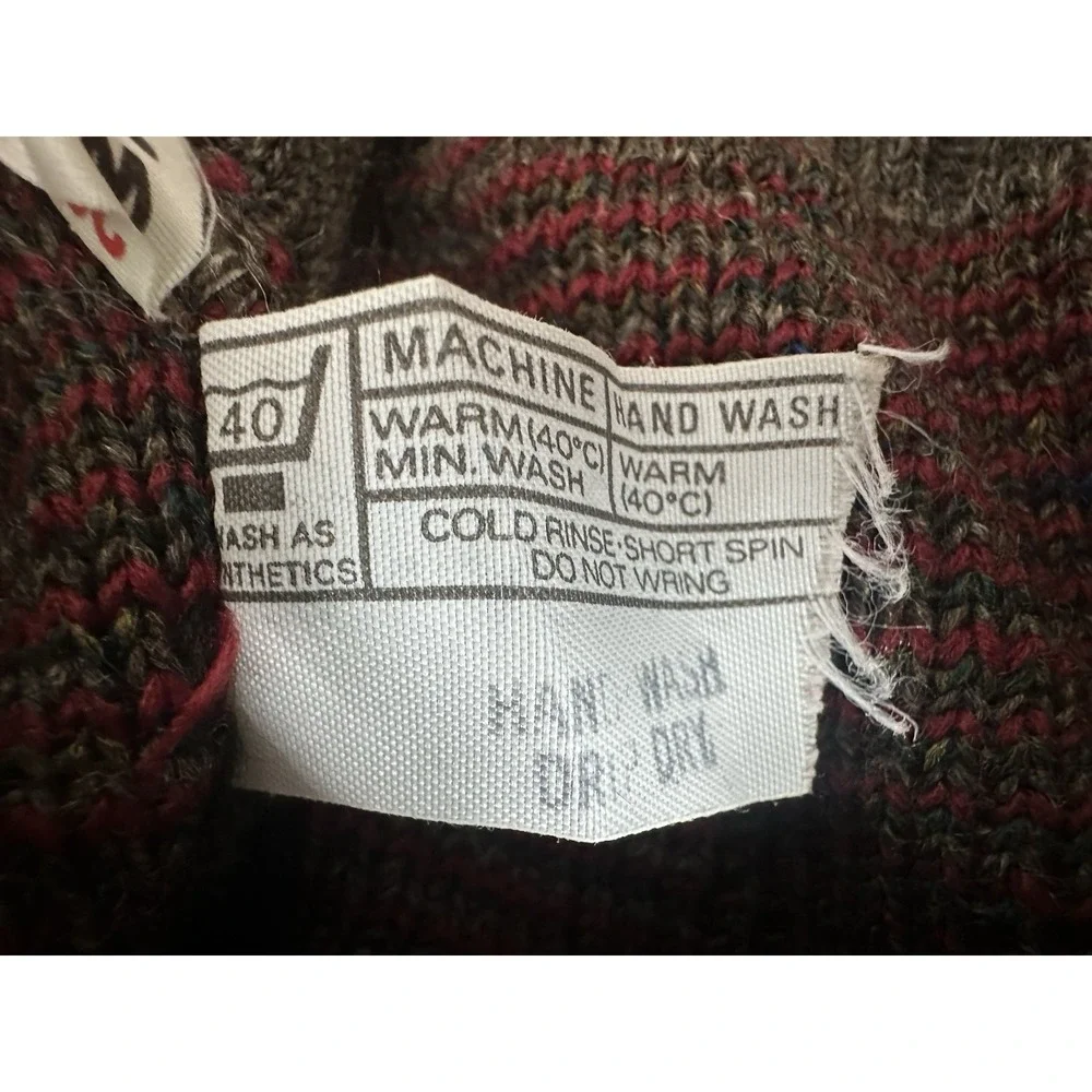 Vintage Woodman's‎ Men's Medium Sweater Wool Blend Crew Y2K Nordic Outdoor
